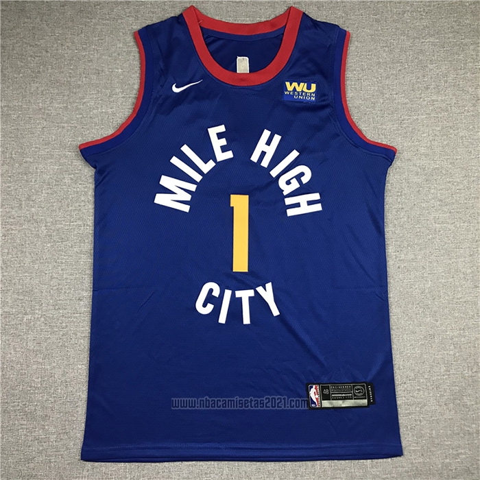 Camiseta Denver Nuggets Michael Porter JR. #1 Statement Azul